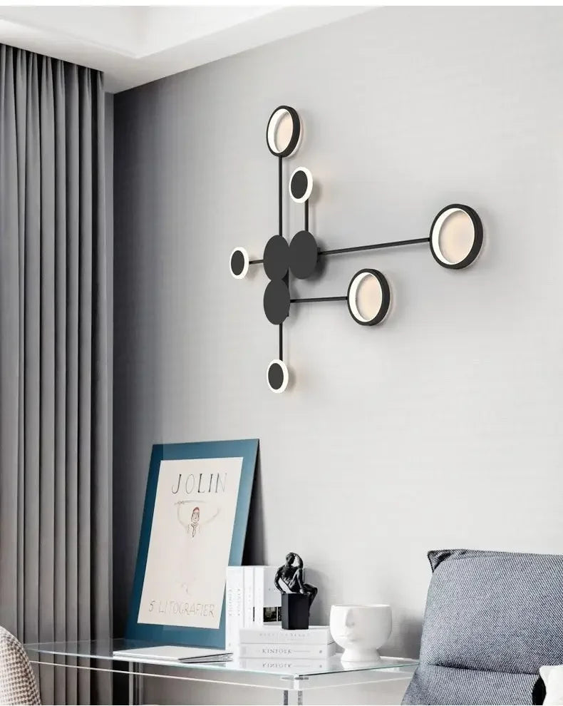 Nordic Modern Wall Lamp Led Minimalist Wall Light  Living Room Bedroom Staircase Light Home Decoration Bedside Wall Sconce Lamps