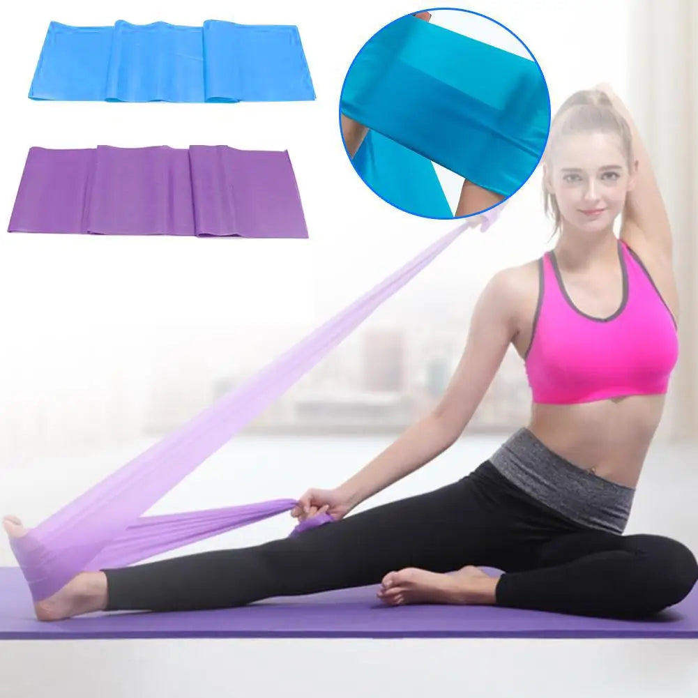 Yoga Sport Resistance Bands Pilates Training Fitness Exercise Gym Elastic Band Physical Therapy Stretching Strength Training