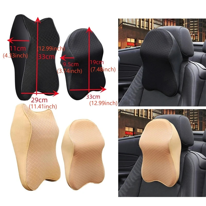 Breathable Car Headrest Seat Cushion Memory Foam Pillow Head Support Neck Rest for Cars Travel Pillows 3D Memory Foam Neckrest