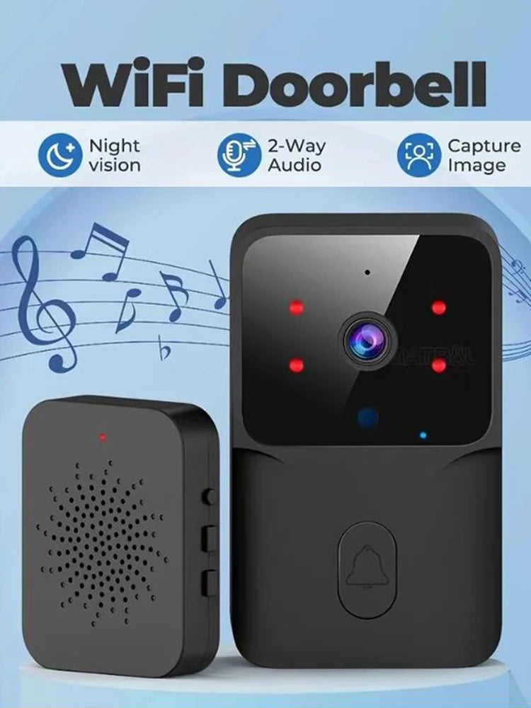 HD Night Vision Low Power WIFI Rechargeable Video Doorbell 1 Drag 1 Intelligent Security Home Intercom