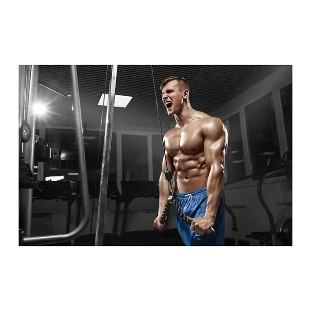 Fitness Motivation Canvas Art  Sexy Bodybuilding Girl Poster Gym Weightlifting Wall Decor for Living Room Bedroom Home Gym Fitne