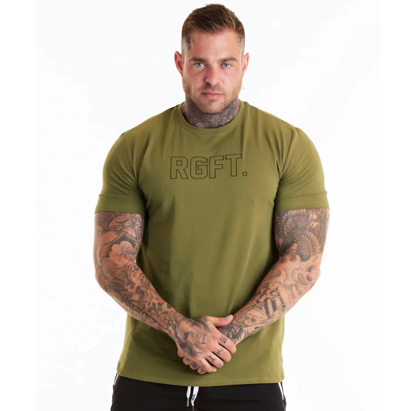 Men Muscle Shirts Slim Fit Cotton Tshirt for Men Workout Fitness Sports Top Tees Casual T Shirt