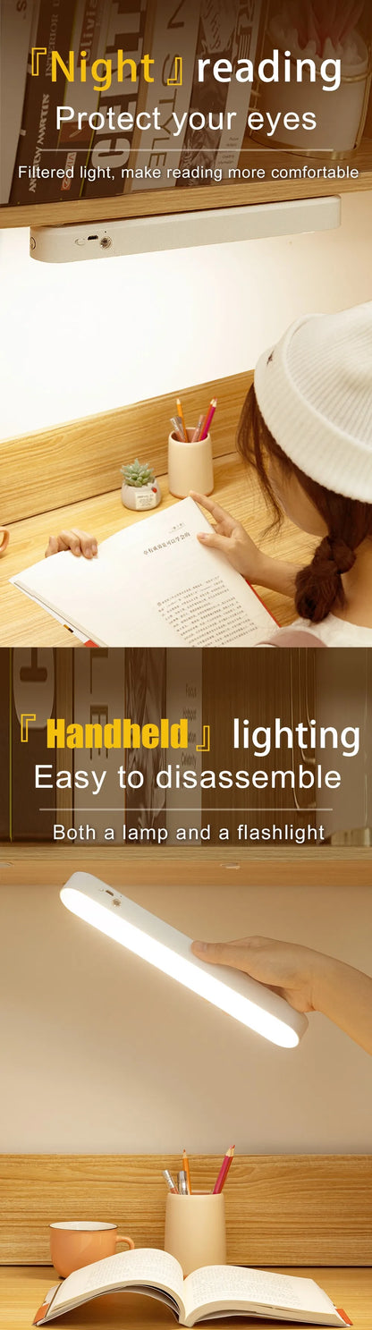 Desk Lamp USB LED Light Computer Desk Rechargeable Lamp Magnetic Office Study Reading Stand Light For Bedroom