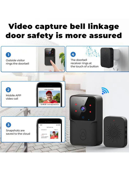 HD Night Vision Low Power WIFI Rechargeable Video Doorbell 1 Drag 1 Intelligent Security Home Intercom