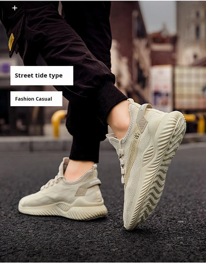 Men Sneakers 2026 Men Tennis Shoes New Fashion Spring and Summer Leisure Walking and Running Breathable Flat Bottom Gym Sports