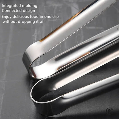 Super Grip Non-Slip Kitchen Tongs - Wide-Tip Stainless Steel Design for Effortless Cooking, Grilling & Serving