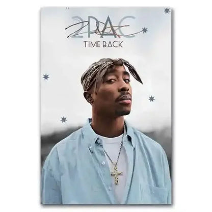 Canvas Painting Wall Art Music Album Cover Aesthetic Pictures Pop Hip Hop Rapper Tupac Posters For Room Modern Home Decor