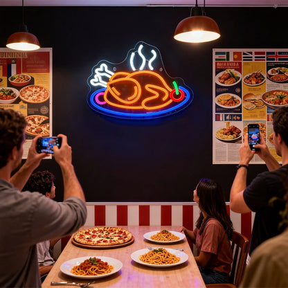 Gourmet Led Neon Sign, Used For Wall Business Decor, Usb Powered, Restaurant, Fast Food Restaurant, Shop Window Wall Lamp.