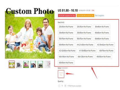 Wall Art with Your Photo Painting Decoration Picture for Living Room Personalized Gift Custom Poster Any Size Print Canvas