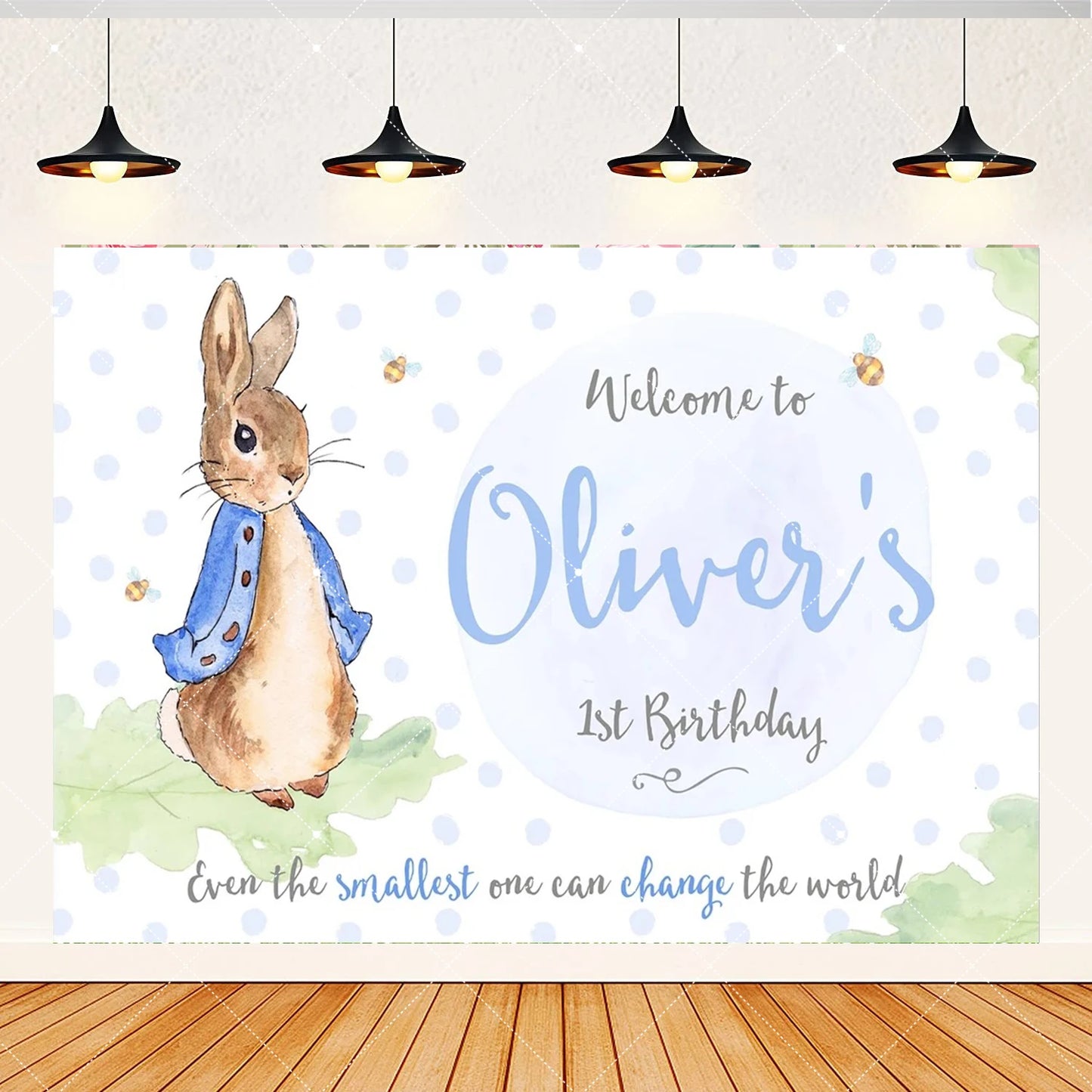Spring Rabbit Background Kids Birthday Party Baby Shower Decor Rabbit Peter and His Animal Friends Vegetable Garden Photo Props