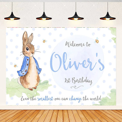 Spring Rabbit Background Kids Birthday Party Baby Shower Decor Rabbit Peter and His Animal Friends Vegetable Garden Photo Props
