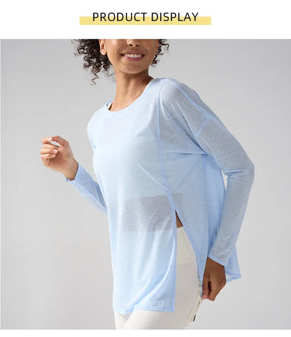Women's Fitness Sports T-shirt Summer Loose Short Sleeve Quick Drying Gym Running Top Female Leisure Clothing👚