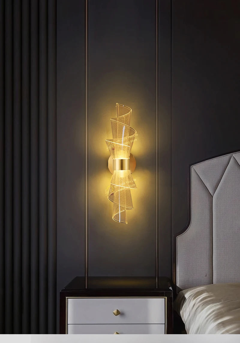 Nordic LED Wall Light Sconce Interior Lighting Lamps For Home Living Room Bedroom Study Corridor Decoration Bedside Wall Lamp