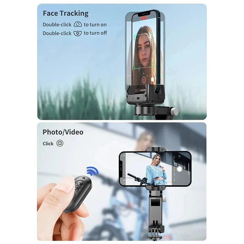 360 Rotation Following Shooting Mode Gimbal Stabilizer Selfie Stick Tripod Gimbal Phone Smartphone Live Photography
