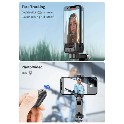 360 Rotation Following Shooting Mode Gimbal Stabilizer Selfie Stick Tripod Gimbal Phone Smartphone Live Photography