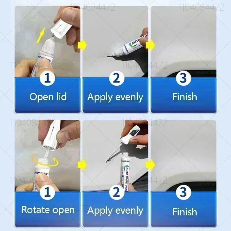 Car Paint Repair Pen Touch Up Scratch Remover DIY Auto Accessories White Grey Black Blue Red Silver For DR 5.0
