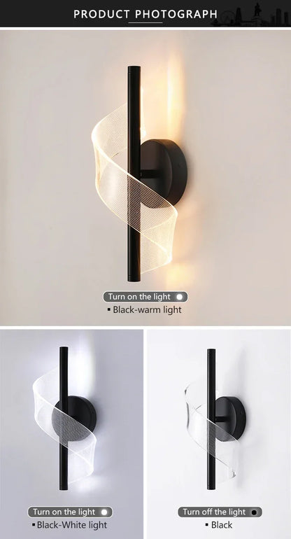 Nordic LED Wall Lights Modern Luxury and Minimalist Home Lights Living Room Bedroom Study Balcony Interior Decoration Lighting