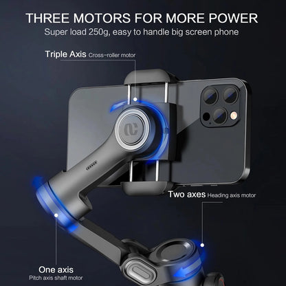 3-Axis Handheld Gimbal Stabilizer for Smartphone Anti-Shake Selfie Stick with Face Tracking