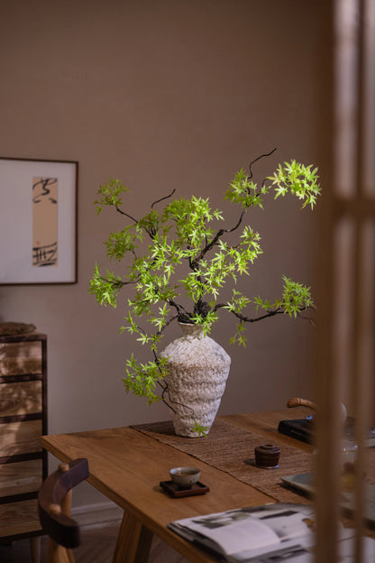 Artificial Green Plants To Welcome Guests Pine Maple Leaves Fake Flower New Chinese Style Simulated  Bonsai Flower Decorations
