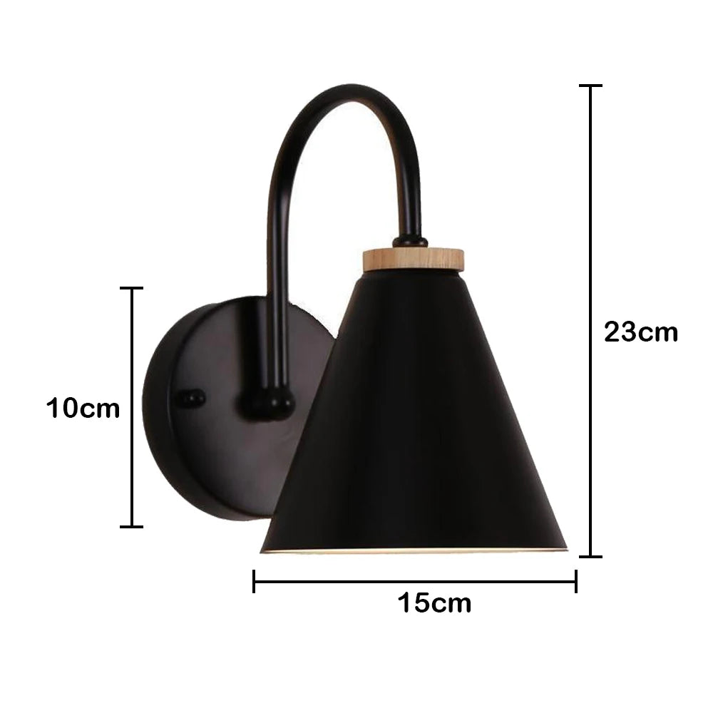 Nordic LED Wall Lamp Wood Creative Lighting Fixture Guest Room Balcony Staircase Sconce Bedroom Bedside Decor Light chandelier