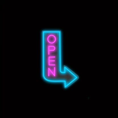 LED Bright Open Neon Sign, Powered by USB with ON/OFF Switch, RGB Open Signs for Business Bar Restaurant Hotel Storefront Window