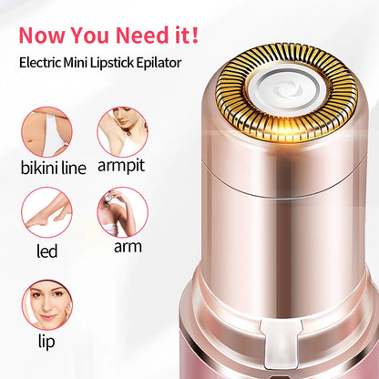 Lipstick Shaped Electric Hair Removal Device Women S Facial Hair Removal Instrument Portable Full Body Water Wash Shaving Device