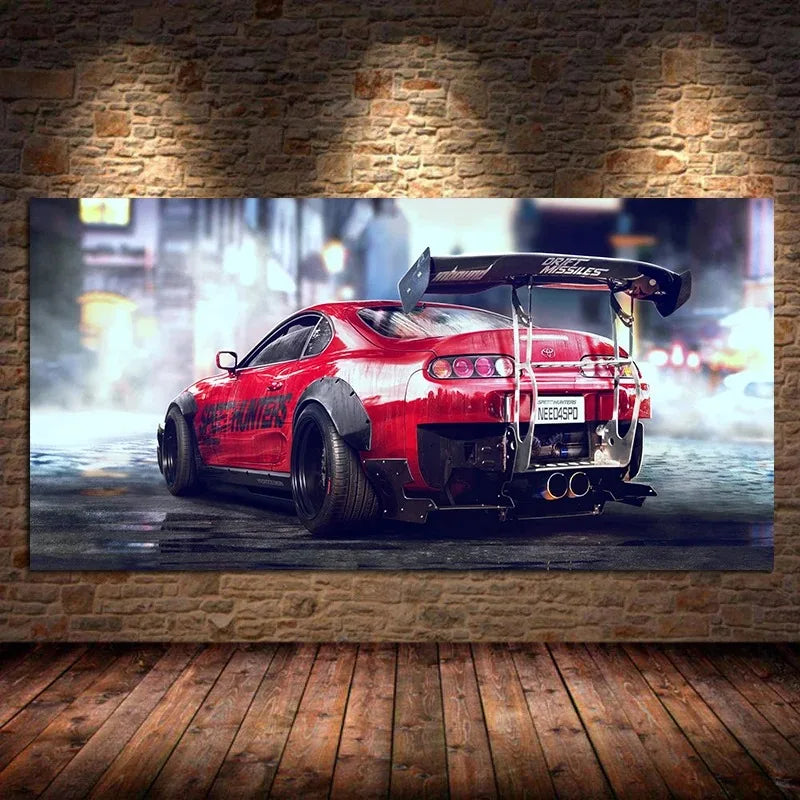 Car Wall Art Picture Vehicle Modern Canvas Painting Poster and Print for Living Room Bedroom Home Decor