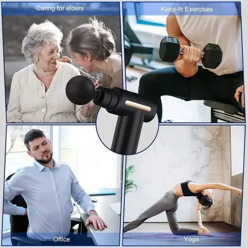 Fascia Gun Muscle Relaxation Massager Electric Vibration Massage Gun Professional Grade Neck Membrane Gun 2025