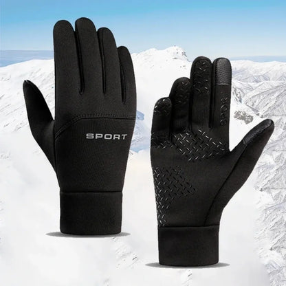 Winter warm gloves - Windproof and cold-resistant cycling gloves - Suitable for both men and women - For running
