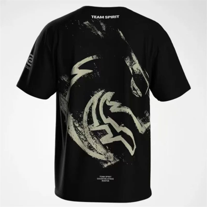 2025 CS2 Shanghai Major Team Spirit T Shirt For Men Clothes Top One Player Donk Tee Uniform ESports Contest Jersey Fans T-Shirt