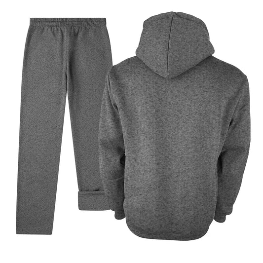 Tracksuit for Men 2 Pieces Fleece Hooded Outfit casual Sweatsuit Set Jogger Suit Outdoor Sportswear