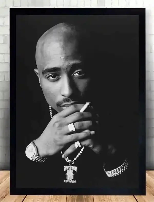 Canvas Painting Wall Art Music Album Cover Aesthetic Pictures Pop Hip Hop Rapper Tupac Posters For Room Modern Home Decor