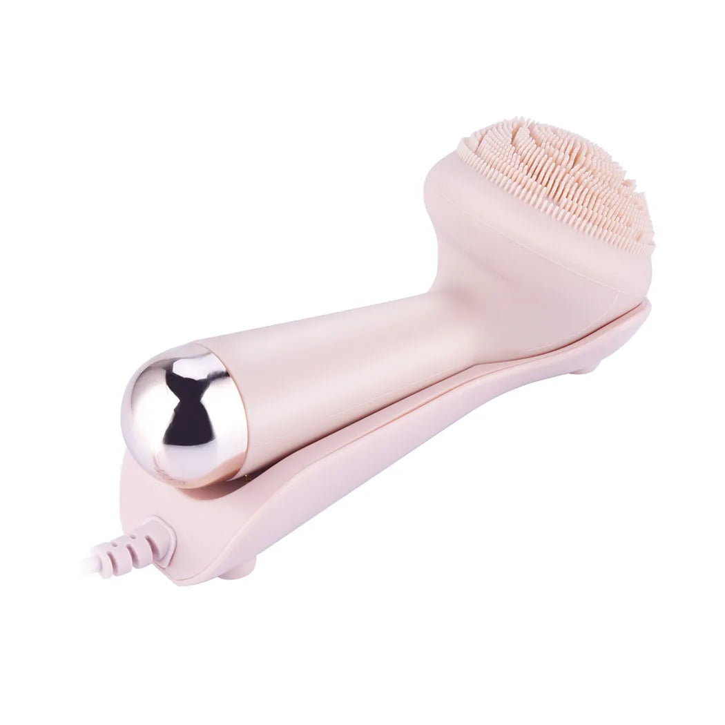 Rechargeable Electric Silicone Facial Cleansing Brush – Waterproof Vibration Massage Tool for Deep Pore Cleansing