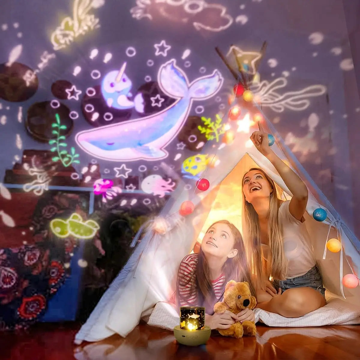 Night Lights Star Galaxy Projector Bedroom Ceiling Star Projector with 360 Rotating for Boys and Girls Birthday Christmas Gifts