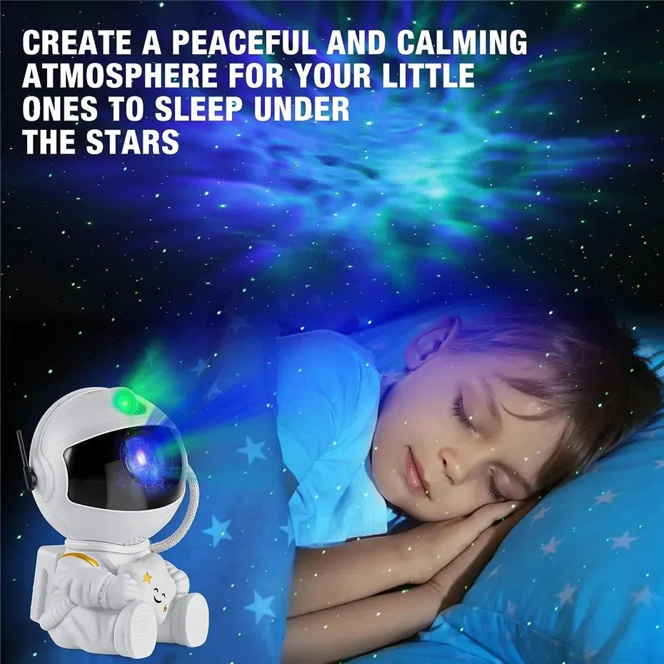 Galaxy Star Projector Night Light Astronaut Space Ceiling LED Lamp for Bedroom Home Decor Kids Gift - Starry Nebula Projector