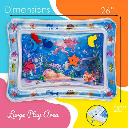 Baby Play Mat Inflatable Water Cushion PVC Infant Tummy Time Toddler Water Pad For Kids Early Education Developing Activity Toys