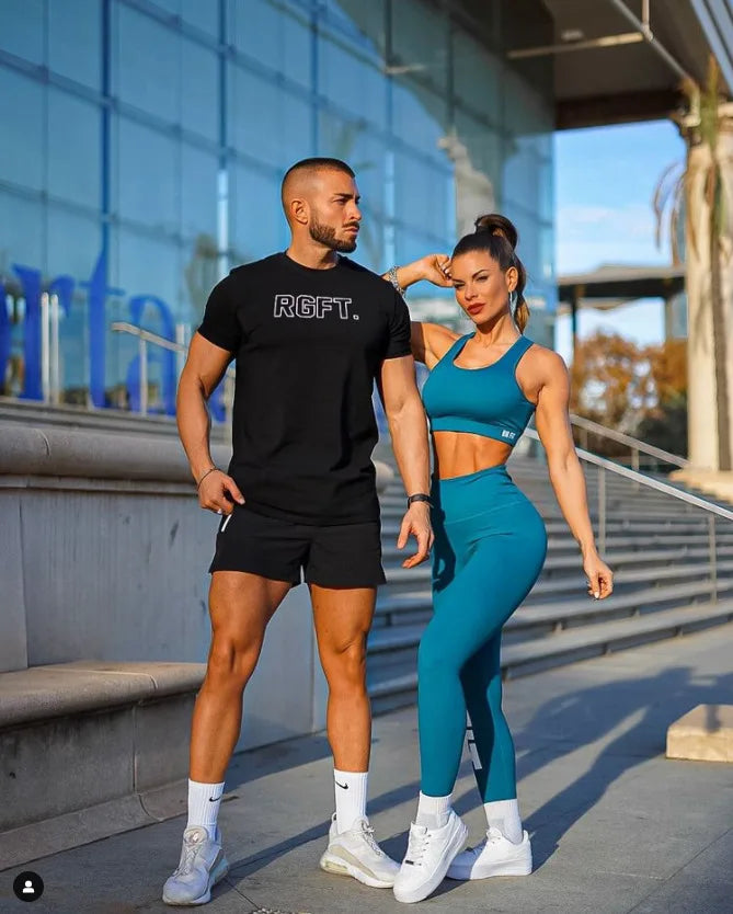 Men Muscle Shirts Slim Fit Cotton Tshirt for Men Workout Fitness Sports Top Tees Casual T Shirt