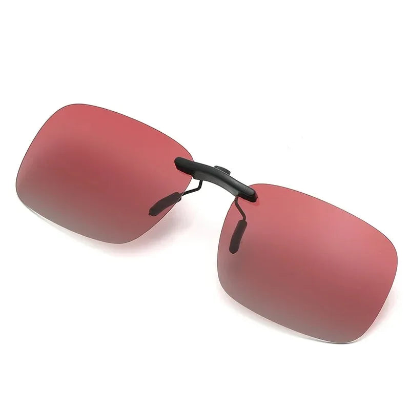 Men Driving Clip On Sunglasses for Myopia Eyeglasses Vintage Women Square Night Vision Fishing UV400 Sun Glasses