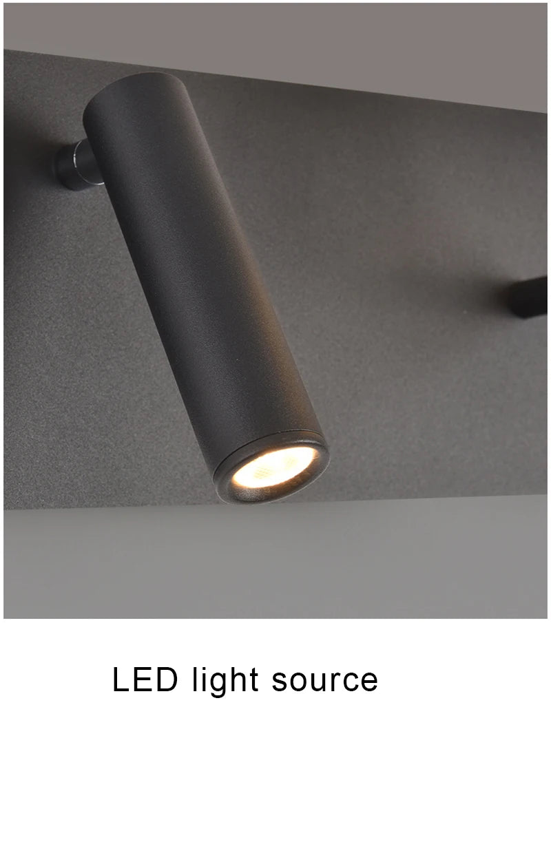 Nordic LED Wall Lamp Modern with Switch USB Wall Light Indoor Light Room Decor Reading Sconces For Hotel Bedside Bedroom Fixture