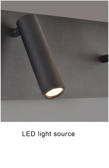 Nordic LED Wall Lamp Modern with Switch USB Wall Light Indoor Light Room Decor Reading Sconces For Hotel Bedside Bedroom Fixture
