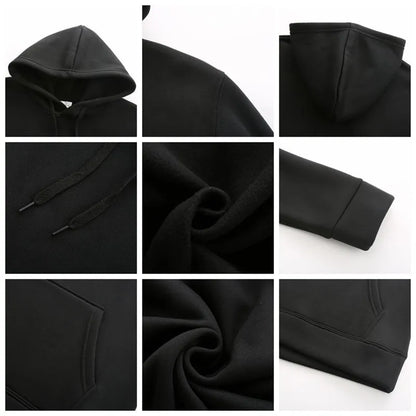 Men Hoodies Women Pullover Spring Autumn Casual Hoodie Sweatshirts Solid Color Hoodies Oversize Black Sweatshirt For Male