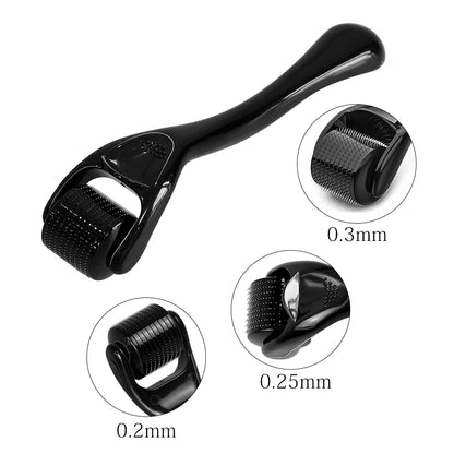 1Pcs Derma Roller 0.2/0.25/0.3mm for Hair Beard Grow Titanium 540 Microneedles Cosmetic Beauty Facial Device for Women and Man