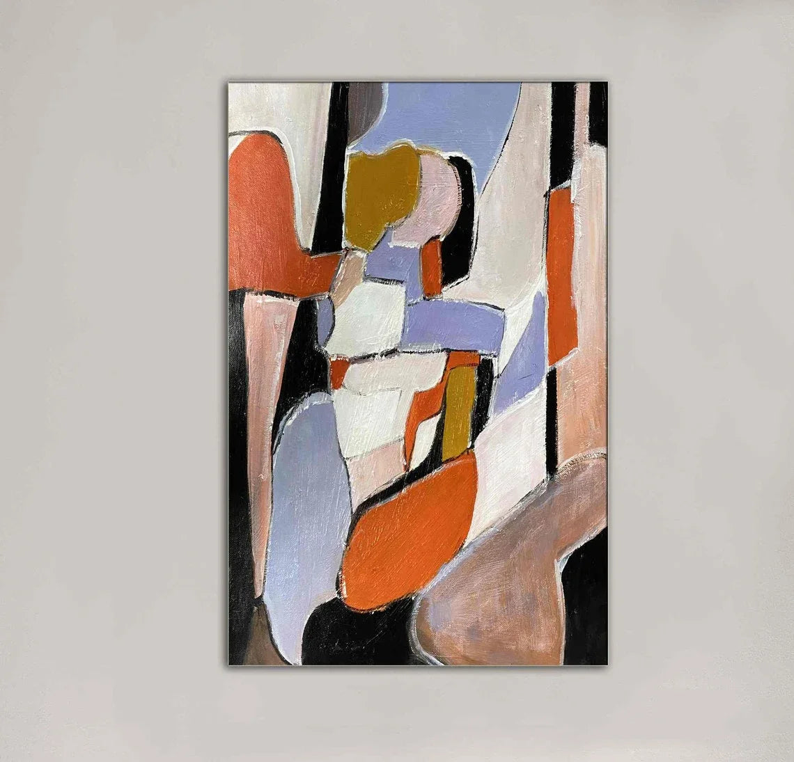 Scandinavian Classic Wall Art Handmade Abstract Color Texture HD Canvas Poster Print Home Bedroom Living Room Decoration