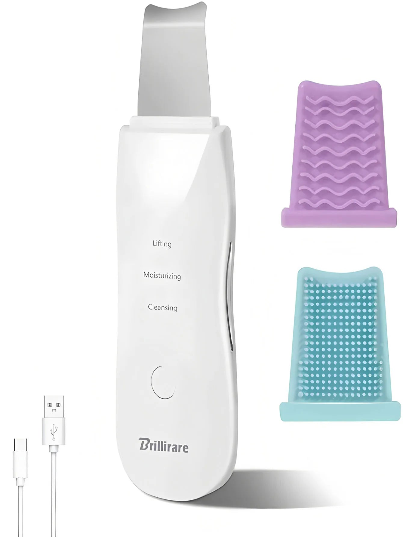 Ultrasonic Skin Scrubber Scrubber Deep Vibrate Facial Cleaner Shovel Face Scrubber Peeling Black Head Remover Facial Massager