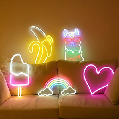 LED Neon Signs Acrylic Custom Neon Sign Kids Name Birthday Logo Personalized Family Home Wedding Wall Decor LED Lights Gifts