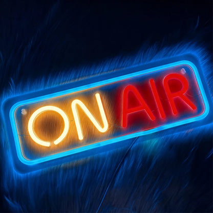 On Air Led Neon Sign, Used For Wall Decor, Game Player Live Broadcast, Music Studio, Recording Studio, Bar, Party Wall Lamp.