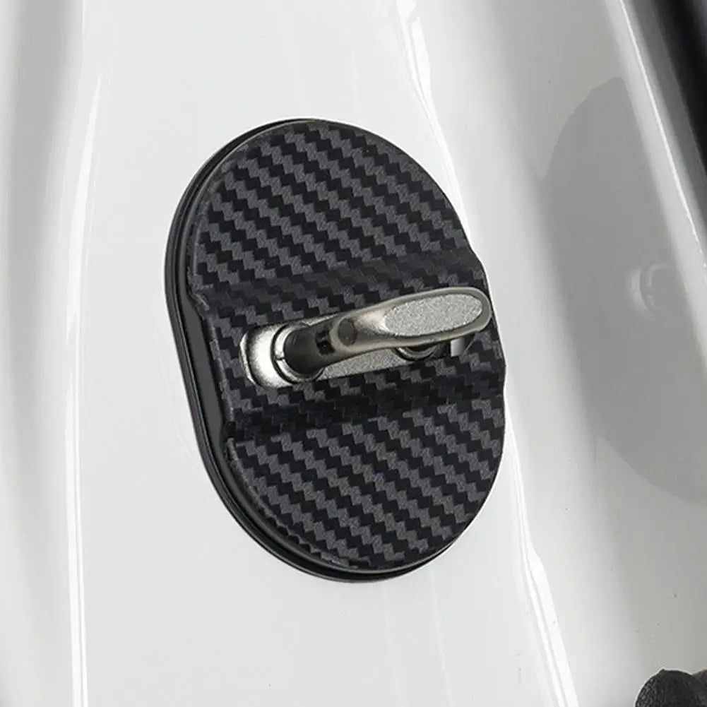 Universal Car Door Lock Protective Cover 4PCS Self-adhesive Car Decorative Accessories Car Door Lock Anti Rust Sleeve