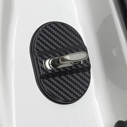 Universal Car Door Lock Protective Cover 4PCS Self-adhesive Car Decorative Accessories Car Door Lock Anti Rust Sleeve