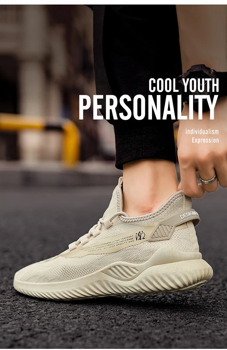 Men Sneakers 2026 Men Tennis Shoes New Fashion Spring and Summer Leisure Walking and Running Breathable Flat Bottom Gym Sports