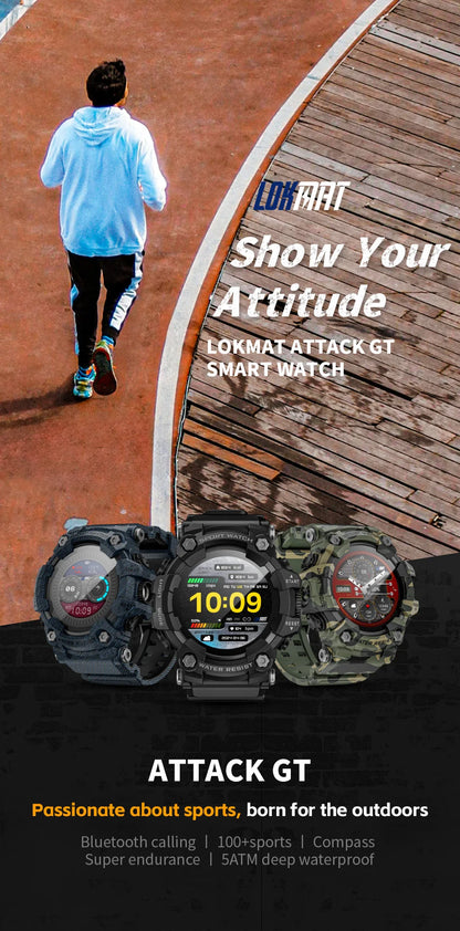 Fitness Tracker Smart Watch for Men Heart Rate Monitor Blood Pressure Smart Watch Suitable for Android IOS
